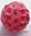 Krepprosenkugel rosa Styropor/Floristenkrepp ca. 30 cm