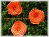 Krepprose klein orange Floristenkrepp  ca 7 cm