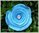 Krepprose klein iceblau Floristenkrepp ca. 7 cm mit Acrylstein